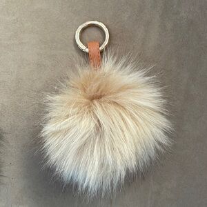 Brown accessory fluff ball